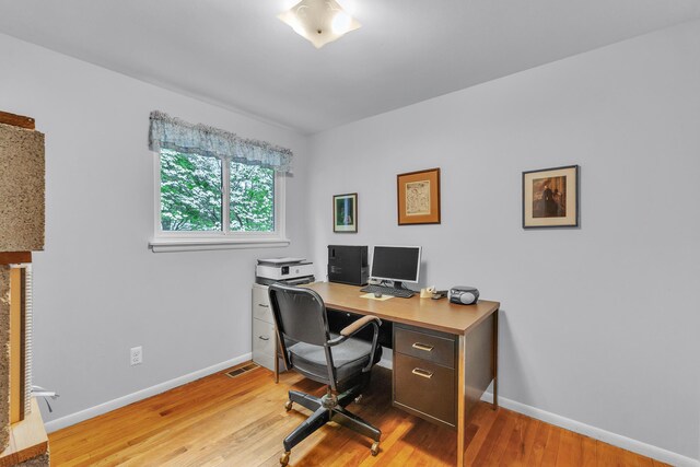 3622 Cushing Ct, Dexter, MI 48130 - office featuring baseboards and light wood-style flooring