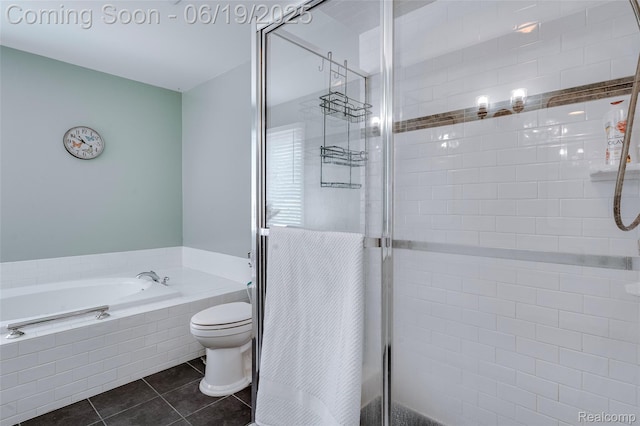 30753 Sunderland Dr, Farmington Hills, MI 48331 - full bath featuring a stall shower, a bath, and tile patterned flooring