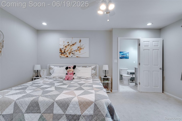 30753 Sunderland Dr, Farmington Hills, MI 48331 - carpeted bedroom with recessed lighting and ensuite bathroom