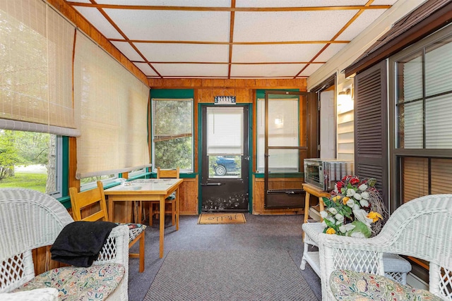 5665 N Sturgeon Rd, Midland, MI 48624 - sunroom / solarium featuring plenty of natural light and cooling unit