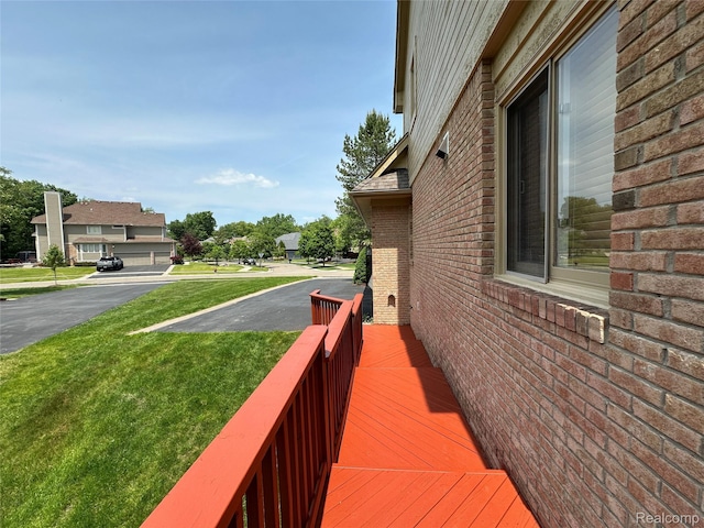 6601PEMBRIDGEHILL Pembridge Hl, West Bloomfield, MI 48322 - wooden terrace featuring a lawn