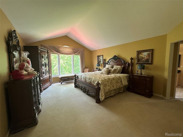 6601PEMBRIDGEHILL Pembridge Hl, West Bloomfield, MI 48322 - bedroom with lofted ceiling and carpet flooring