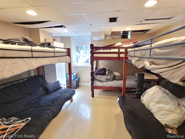17137 Hilton St, Southfield, MI 48075 - bedroom with a paneled ceiling and recessed lighting