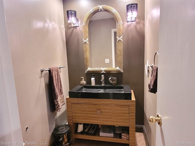 17137 Hilton St, Southfield, MI 48075 - bathroom with vanity and baseboards