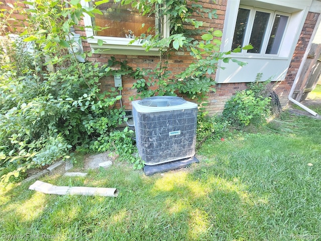 17137 Hilton St, Southfield, MI 48075 - exterior view of a cooling unit and brick siding