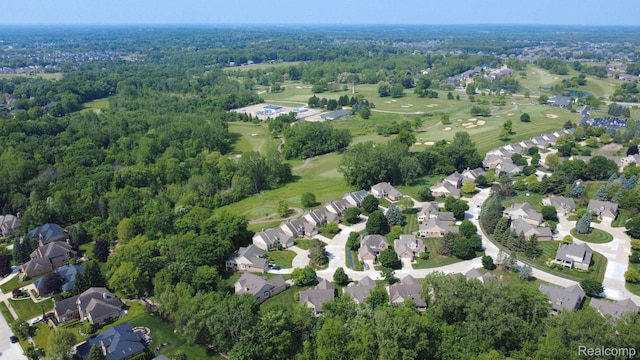 62874 Walker Ct Unit 17, Washington, MI 48094 - aerial view of property's location with nearby suburban area and a golf club