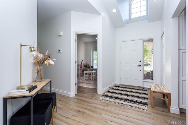 62874 Walker Ct Unit 17, Washington, MI 48094 - entrance foyer with light wood finished floors and recessed lighting