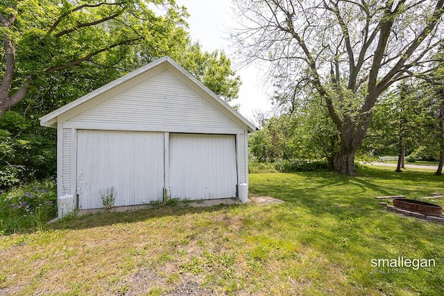 186 N Elm St, Sparta, MI 49345 - view of detached garage