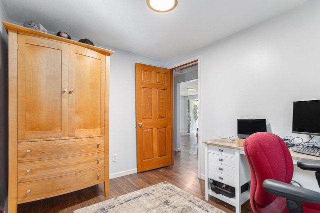 59 Wright St, Coldwater, MI 49036 - office with dark wood-style floors and baseboards