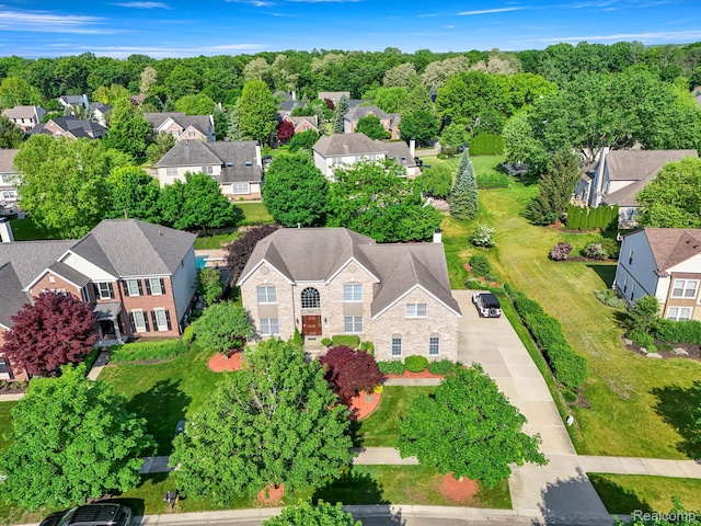 4991 Knollcrest Ct, Commerce Twp, MI 48382 - aerial perspective of suburban area