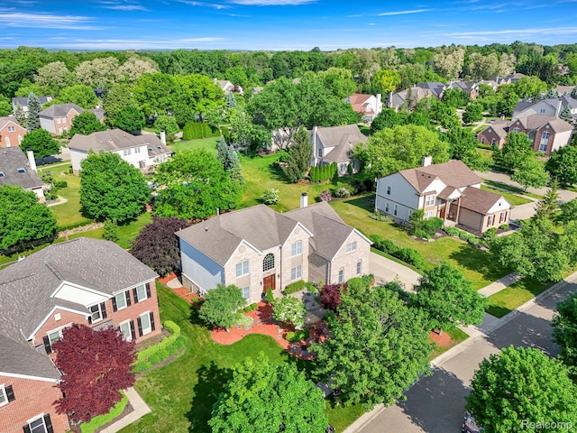 4991 Knollcrest Ct, Commerce Twp, MI 48382 - aerial perspective of suburban area