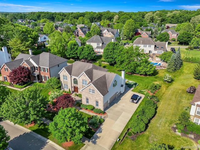 4991 Knollcrest Ct, Commerce Twp, MI 48382 - aerial perspective of suburban area