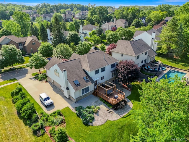 4991 Knollcrest Ct, Commerce Twp, MI 48382 - aerial perspective of suburban area