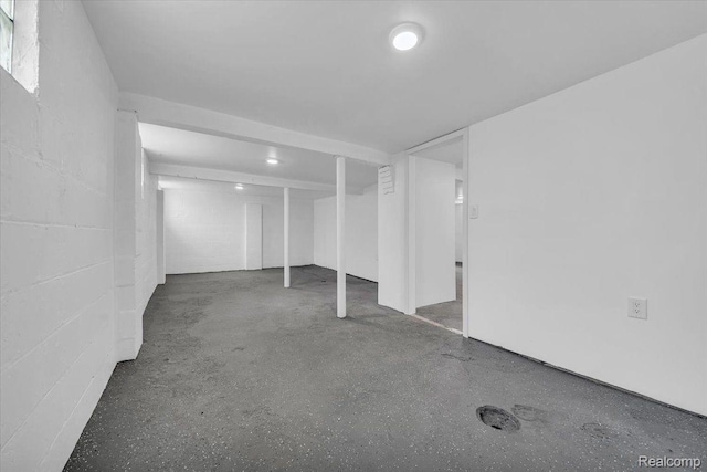 15907 Blackstone St, Detroit, MI 48223 - finished basement featuring concrete block wall