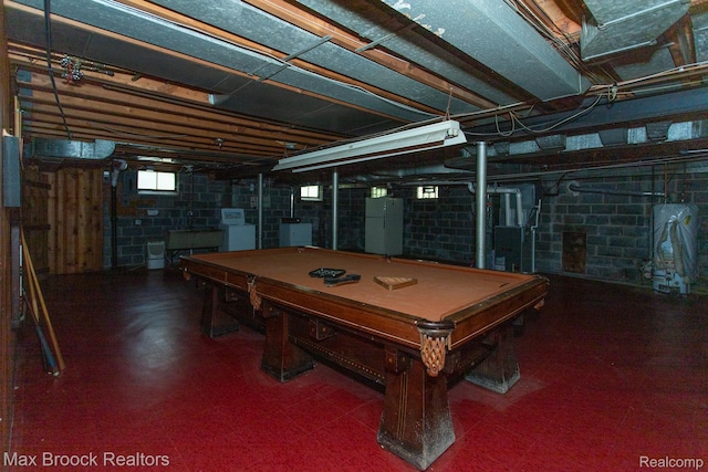 25695 York Rd, Royal Oak, MI 48067 - rec room featuring pool table and tile patterned floors