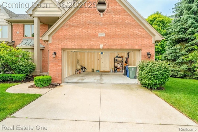 43543 Abbey Cir, Canton, MI 48187 - garage featuring driveway