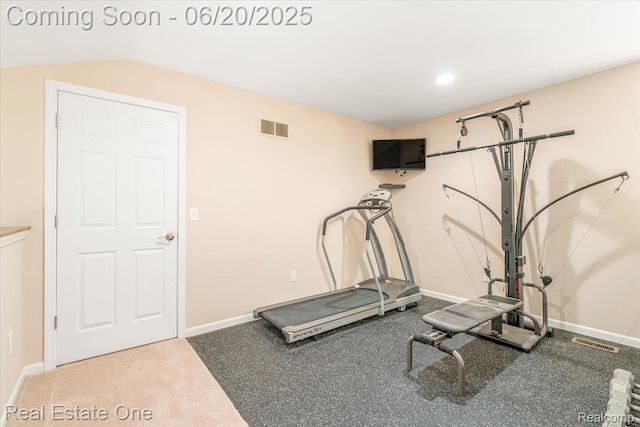 43543 Abbey Cir, Canton, MI 48187 - exercise area with baseboards and recessed lighting