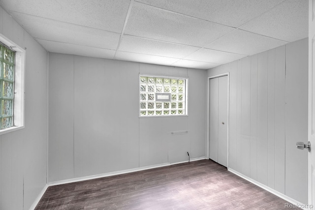 12702-12710 Kelly Rd, Detroit, MI 48224 - unfurnished room featuring wood finished floors and a paneled ceiling