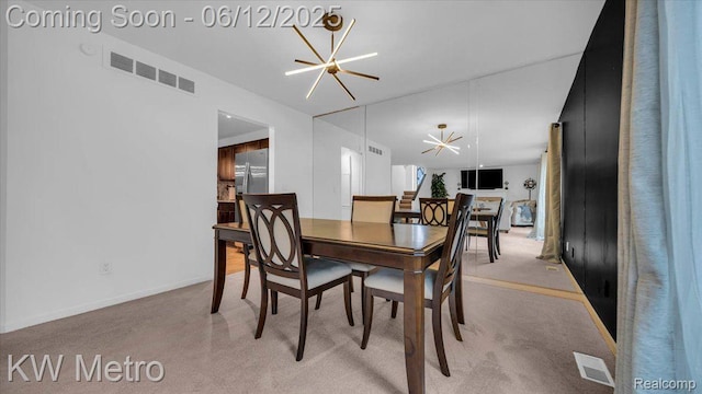 4013 Foxpointe Dr, West Bloomfield, MI 48323 - dining space with light colored carpet and baseboards