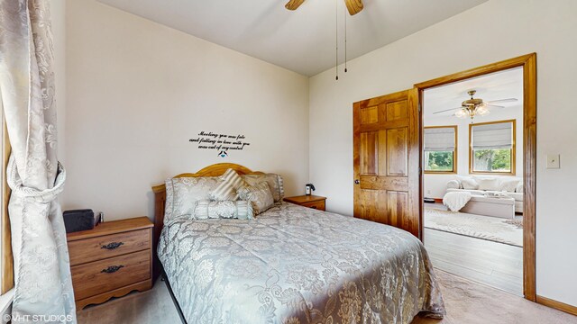 16486 Three Oaks Rd, Three Oaks, MI 49128 - bedroom featuring carpet floors and a ceiling fan