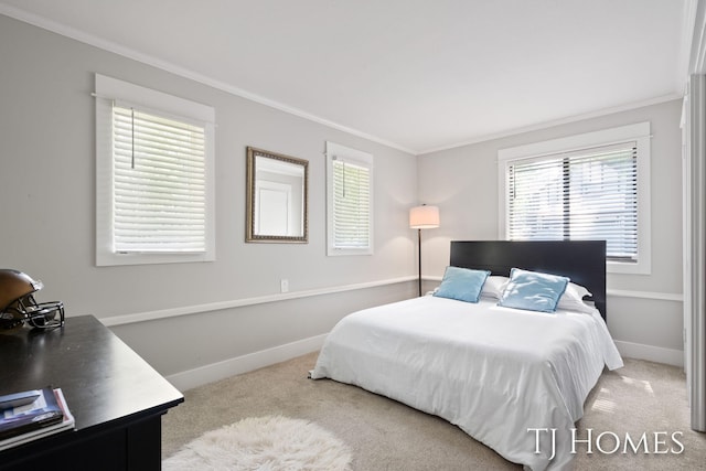 2605 Shadowbrook Dr SE, Grand Rapids, MI 49546 - carpeted bedroom with crown molding, baseboards, and multiple windows