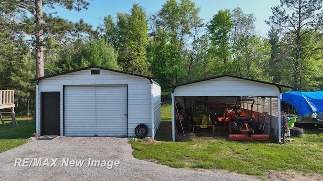 2258 High Rd, Roscommon, MI 48653 - view of detached garage