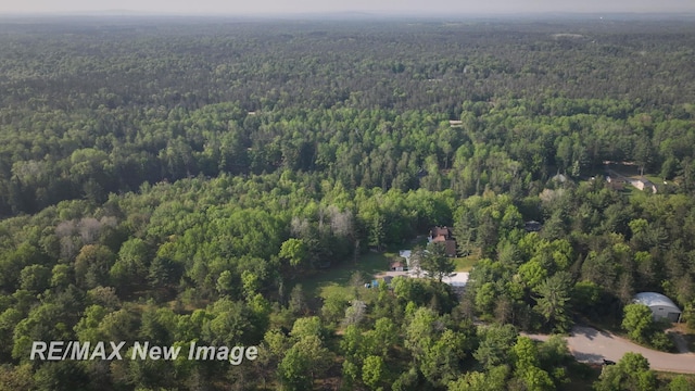 2258 High Rd, Roscommon, MI 48653 - aerial overview of property's location with a heavily wooded area
