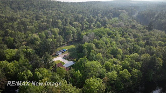 2258 High Rd, Roscommon, MI 48653 - view from above of property with a heavily wooded area