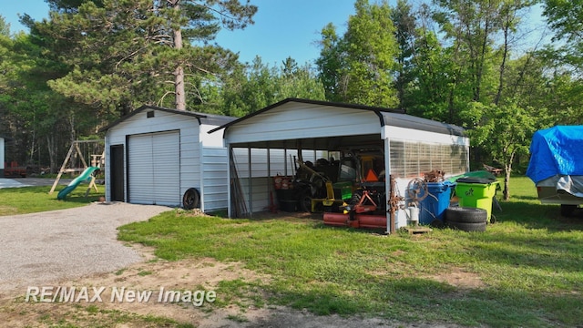 2258 High Rd, Roscommon, MI 48653 - view of garage