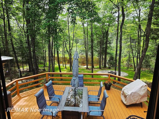 2258 High Rd, Roscommon, MI 48653 - view of wooden terrace