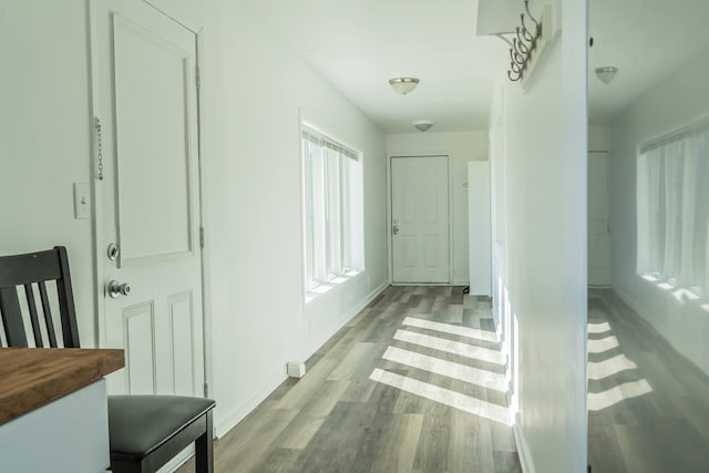 37252 Jefferson Ave, Harrison Township, MI 48045 - hallway with light wood-style flooring and baseboards