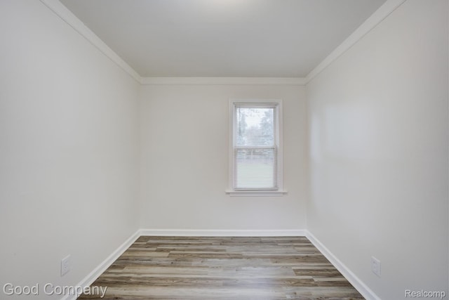 22811 Sharrow Ave, Utica, MI 48089 - spare room with crown molding and wood finished floors