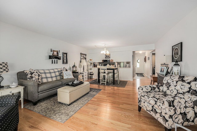 3431 Brookview Ct, Hudsonville, MI 49426 - living room with a chandelier and wood finished floors