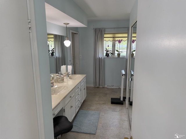 4845 E Dunbar Rd, Monroe, MI 48161 - full bathroom with double vanity and plenty of natural light