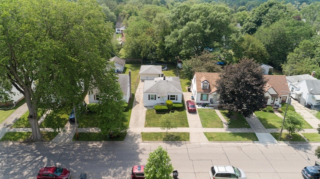 7491 Dacosta, Redford, MI 48239 - aerial view of residential area featuring a heavily wooded area