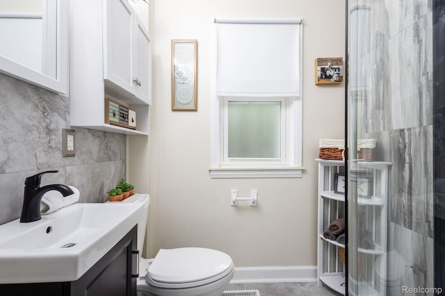 20470 Colman St S, Clinton Township, MI 48035 - bathroom featuring vanity and tasteful backsplash