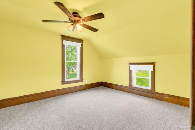5276 Van Orden Rd, Webberville, MI 48892 - bonus room with plenty of natural light, carpet flooring, lofted ceiling, and baseboards