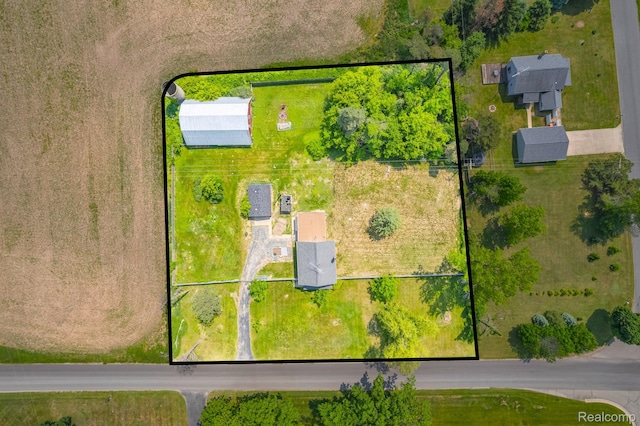 5276 Van Orden Rd, Webberville, MI 48892 - aerial view of property and surrounding area featuring property parcel outlined