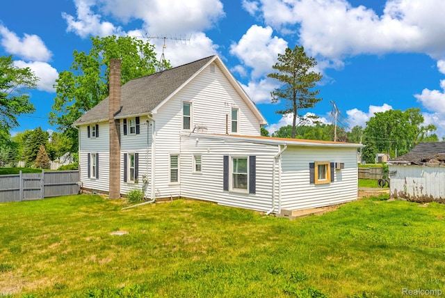 5276 Van Orden Rd, Webberville, MI 48892 - rear view of property with a chimney