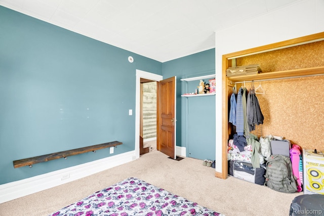 5276 Van Orden Rd, Webberville, MI 48892 - bedroom featuring carpet flooring and a closet