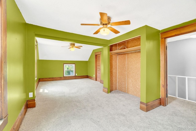 5276 Van Orden Rd, Webberville, MI 48892 - unfurnished bedroom with carpet flooring, a closet, ceiling fan, and baseboards