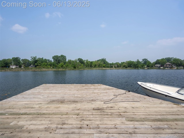 4967 Coshocton Dr, Waterford, MI 48327 - dock featuring a water view