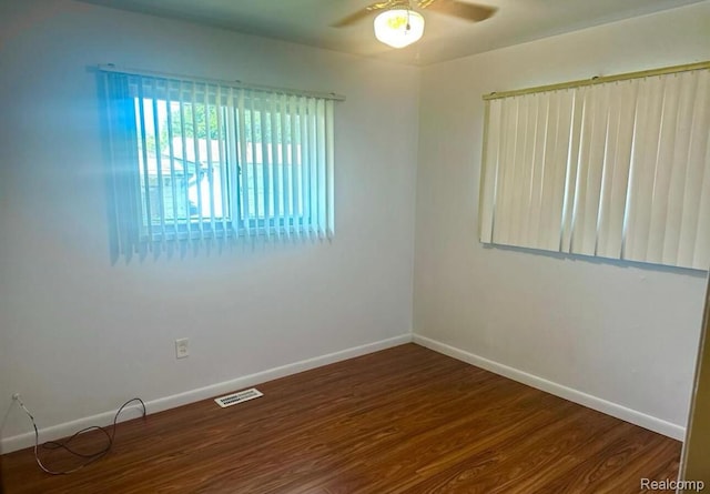 3461 Michael Ave, Warren, MI 48091 - spare room with a ceiling fan and wood finished floors
