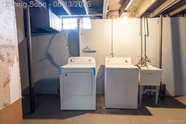 21806 Trombly St, Saint Clair Shores, MI 48080 - washroom with separate washer and dryer