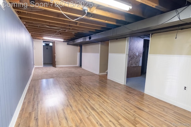 21806 Trombly St, Saint Clair Shores, MI 48080 - finished below grade area with wood finished floors and wainscoting
