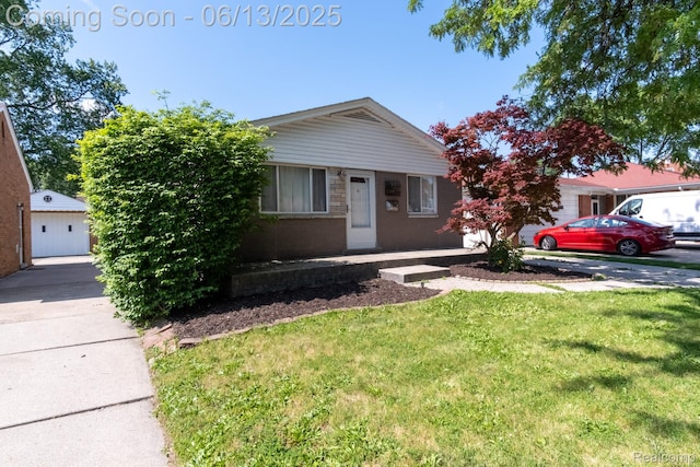 21806 Trombly St, Saint Clair Shores, MI 48080 - view of front facade with a front lawn