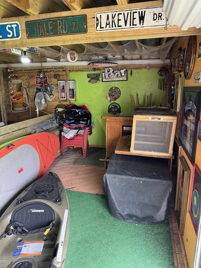 4823 Lakeside Blvd, Hale, MI 48739 - recreation room with wood finished floors