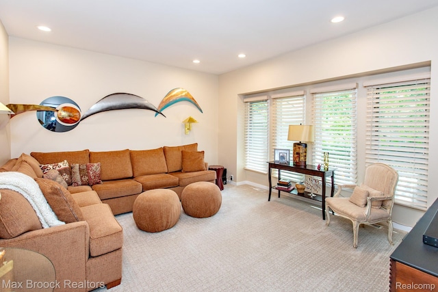 6524 Pleasant Lake Ct, West Bloomfield, MI 48322 - living room with recessed lighting and carpet