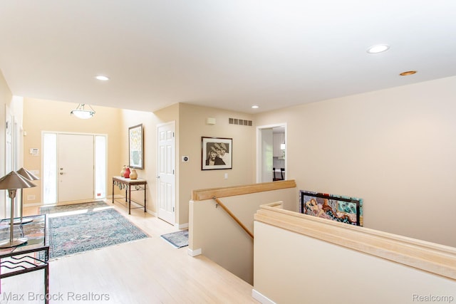 6524 Pleasant Lake Ct, West Bloomfield, MI 48322 - foyer entrance with light wood-type flooring and recessed lighting