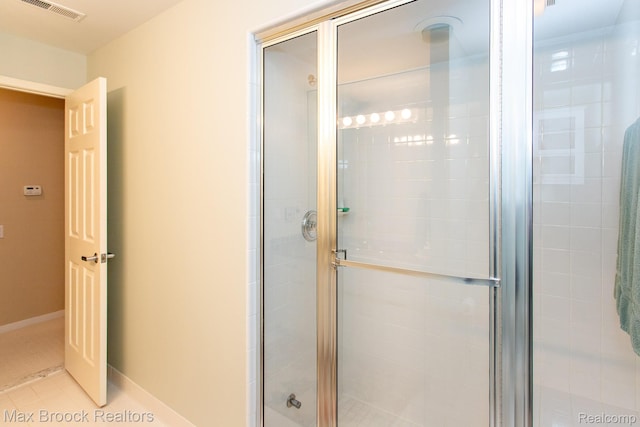 6524 Pleasant Lake Ct, West Bloomfield, MI 48322 - full bath with a shower stall and tile patterned floors